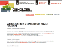Tablet Screenshot of obholzer.at